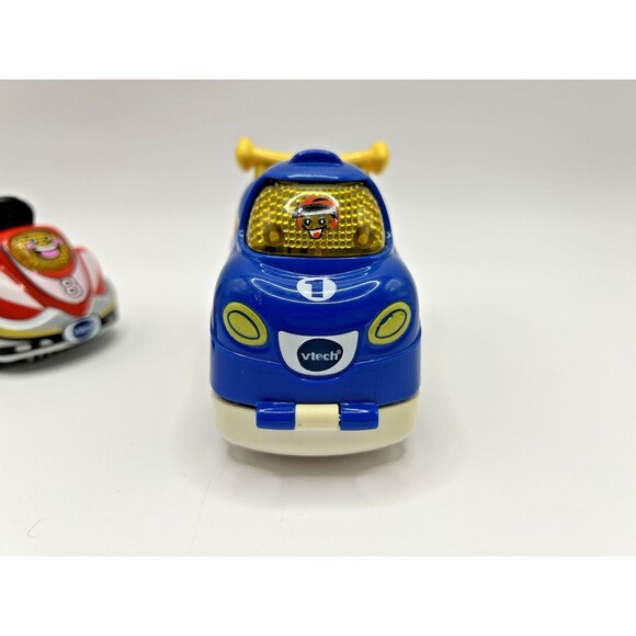 Vtech GO GO SMART Wheels Gavin Red Race Car Go Kart + Blue Race Car Lot Of 2 - Picture 5 of 16